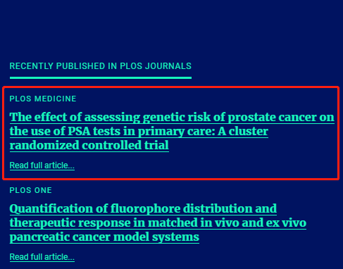 PLoS：有哪些好用的医学SCI文献检索网站