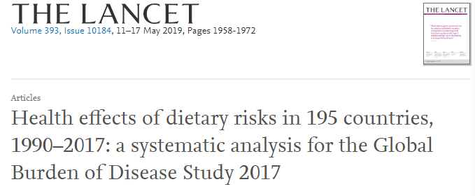 Lancet：中国因饮食结构导致的死亡率和癌症发生率排名第一，吃盐太多为罪魁祸首